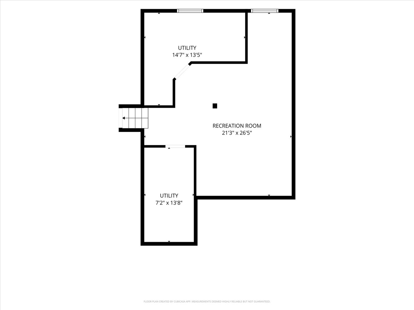 Lower level floor plan