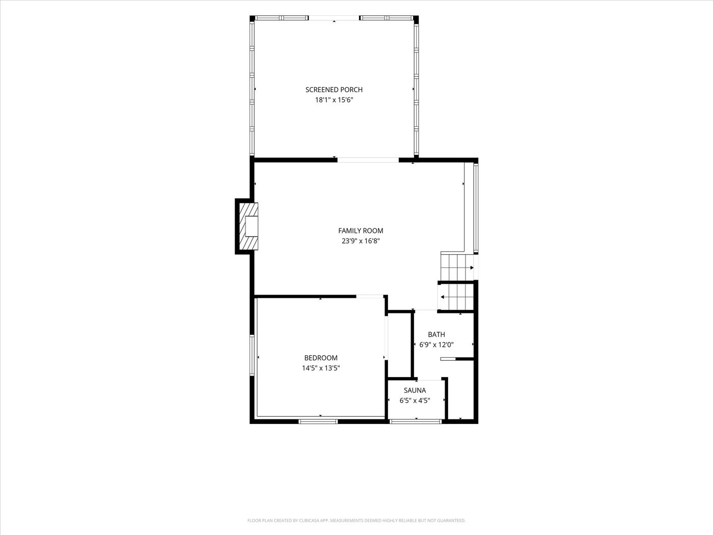 Family room level floor plan